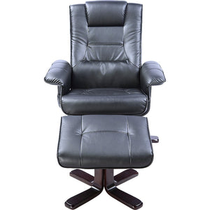 PU Leather Massage Chair Recliner Ottoman Lounge Remote