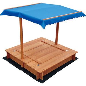 Kids Wooden Toy Sandpit with Canopy