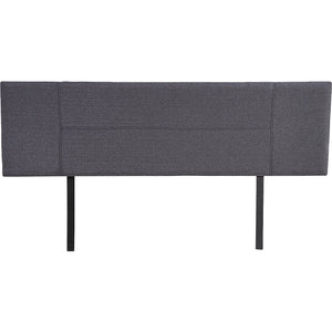 Linen Fabric King Bed Headboard Bedhead - Grey