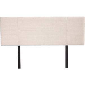 Linen Fabric Queen Bed Headboard Bedhead - Beige