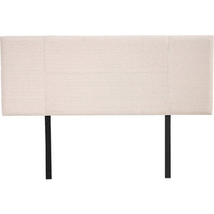 Linen Fabric Double Bed Headboard Bedhead - Beige
