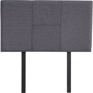 Linen Fabric Single Bed Headboard Bedhead - Grey