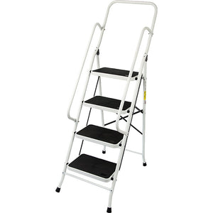 Foldable Non Slip 4 Step Steel Ladder