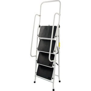 Foldable Non Slip 4 Step Steel Ladder