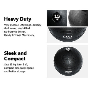 15kg Slam Ball No Bounce Crossfit Fitness MMA Boxing BootCamp