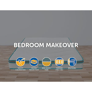 Palermo Queen 20cm Memory Foam and Innerspring Hybrid Mattress