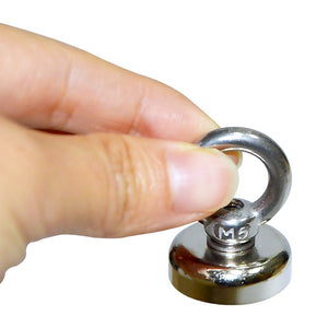 12Kg SALVAGE Strong MAGNET N52 Neodymium Eyebolt Circular Ring