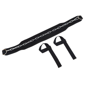 Weight Lifting Belt Gym Back Pull Up Chain Dipping Dip Body Building Training