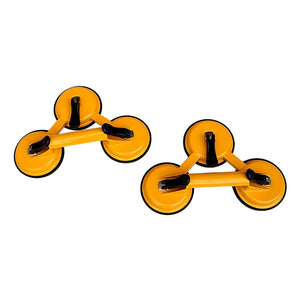 2x 150kg Load Aluminum Triple Suction Cup Pad Glazer Glass Sucker Remover Lifter