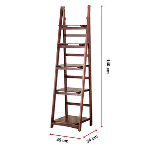 Wooden Ladder Shelf - 5 Tier