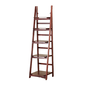 Wooden Ladder Shelf - 5 Tier