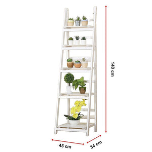 5 Tier Wooden Ladder Shelf Stand / Display Rack