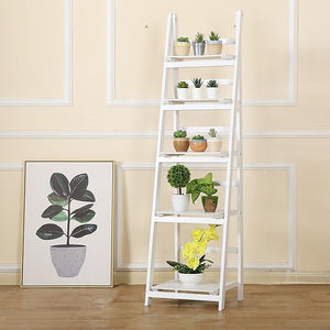 5 Tier Wooden Ladder Shelf Stand / Display Rack