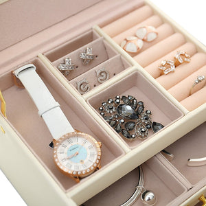 Jewellery Storage Box Girls Rings Necklaces Display Organiser Storage Case