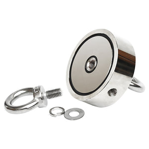 340Kg Salvage Strong Recovery Magnet Neodymium Hook Treasure Hunting Fishing