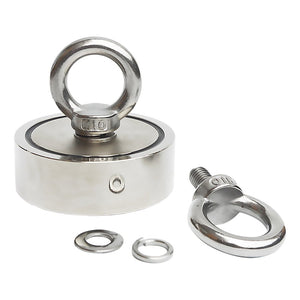 340Kg Salvage Strong Recovery Magnet Neodymium Hook Treasure Hunting Fishing