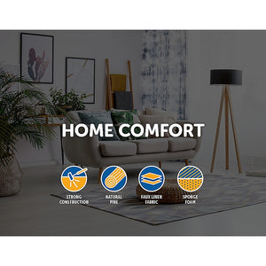 Fabric Foot Ottoman / Pouf