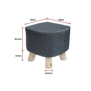 Fabric Foot Ottoman / Pouf