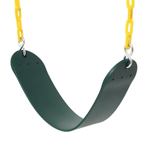 2 Pack Swings Seats Heavy Duty 66" Chain Plastic Coated Playground Swing