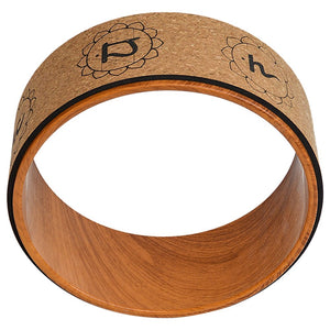 Yoga Pilates Wheel Cork Circle Prop Back Chest Hips Abdomen Stretch Roller