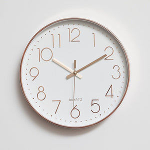 Rose Gold Modern Wall Clock