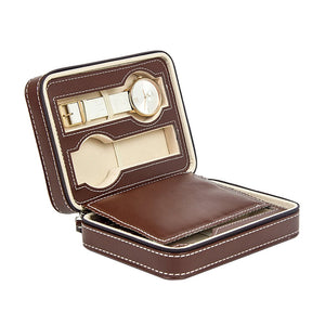 Watch Box Display Travel Case PU Leather