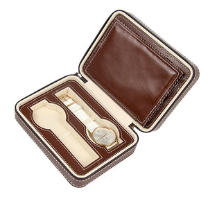 Watch Box Display Travel Case PU Leather