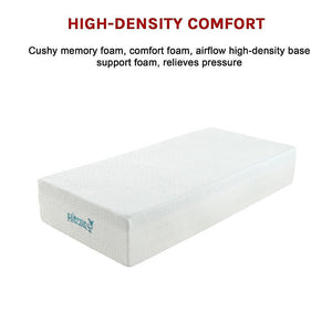 Palermo Single Mattress 30cm Memory Foam Green Tea Infused CertiPUR Approved