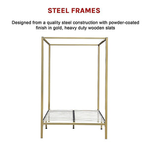 4 Four Poster Double Bed Frame
