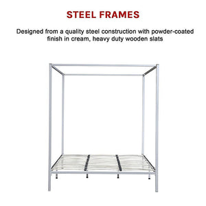 4 Four Poster King Bed Frame