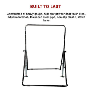 Kids Gymnastics Bars Training Horizontal Bar Monkey Kip Bar Black