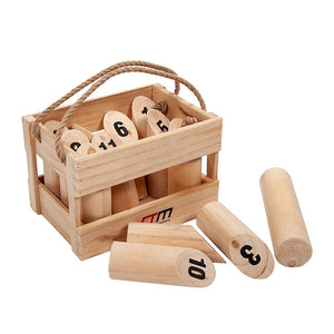 Number Toss Wooden Set Outdoor Games with Carry Case
