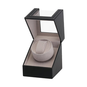 Automatic Watch Winder Display Box Case Motor Rotation Storage PU Leather