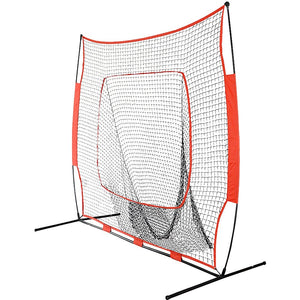 Portable Baseball Training Net Stand Softball Practice Sports Tennis