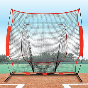 Portable Baseball Training Net Stand Softball Practice Sports Tennis