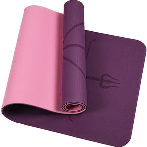 8mm TPE Yoga Mat Exercise Fitness Gym Pilates Non Slip Dual Layer