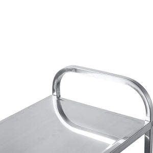 3 Tiers Food Trolley Cart Stainless Steel Utility Kitchen Dining Service