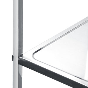 3 Tiers Food Trolley Cart Stainless Steel Utility Kitchen Dining Service