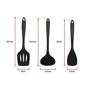11pcs Kitchen Utensil Set Silicone Heat-Resistant Non-Stick Kitchen Utensils kit