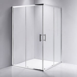 1200 x 1200mm Sliding Door Nano Safety Glass Shower Screen By Della Francesca