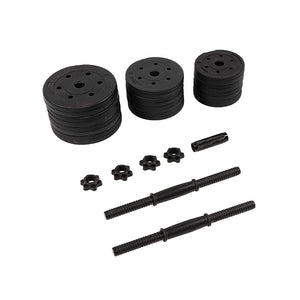 20kg Dumbbell Set Home Gym Fitness Exercise Weights Bar Plate