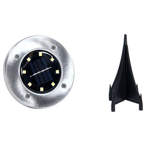 12x Solar Powered LED Buried Inground Recessed Light Garden Outdoor Deck Path