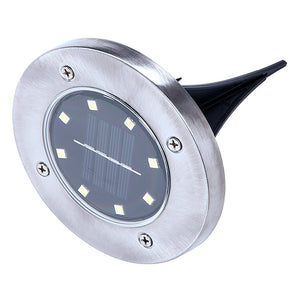 12x Solar Powered LED Buried Inground Recessed Light Garden Outdoor Deck Path