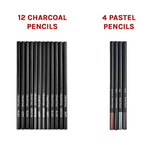 Art Sketch Pencils Oil Drawing Colouring Graphite Charcoal Pencil Set 72pcs/set