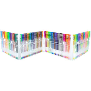 Glitter Gel Pens (100 pack) with 2.5X More Ink - Craft, Kids & Adult Colouring