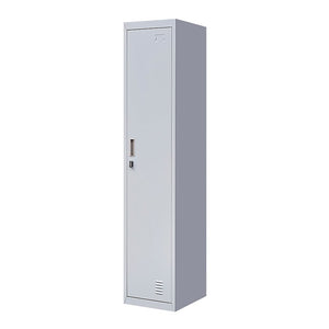 Padlock-operated lock One-Door Office Gym Shed Clothing Locker Cabinet Grey