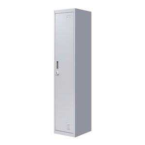 3-Digit Combination Lock One-Door Office Gym Shed Clothing Locker Cabinet Grey