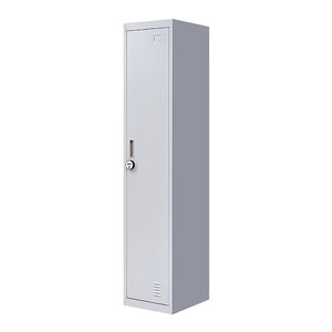 4-Digit Combination Lock One-Door Office Gym Shed Clothing Locker Cabinet Grey