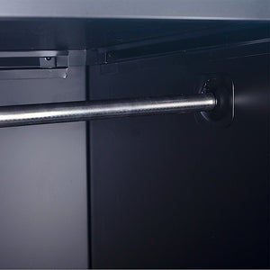 4-Digit Combination Lock One-Door Office Gym Shed Clothing Locker Cabinet Black