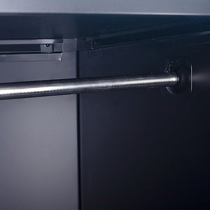 Standard Lock 2-Door Vertical Locker for Office Gym Shed School Home Storage Black